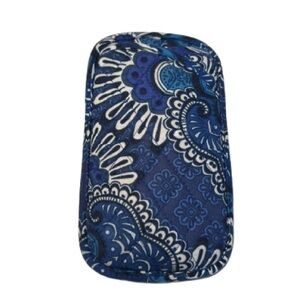 Vera Bradley Eyeglass Case - Blue Tapestry Retired Pattern, 7x4” Soft Case